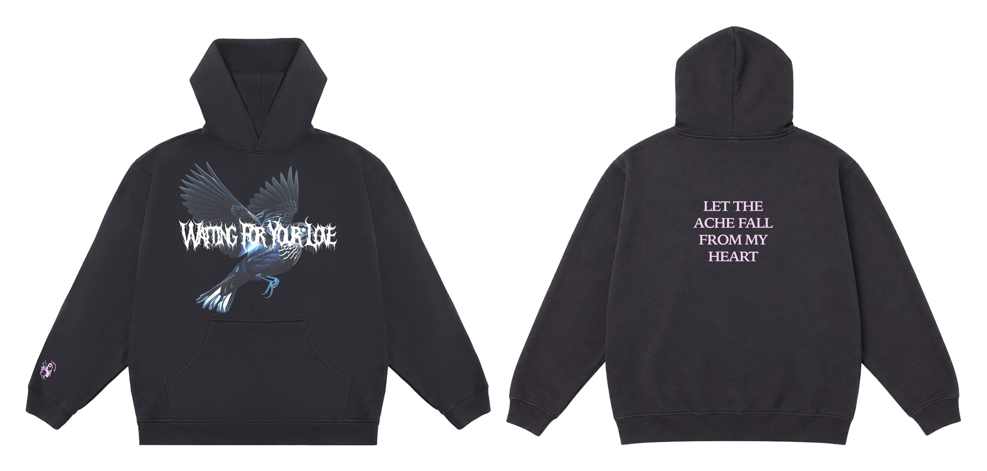 Waiting For Your Love Black Hoodie